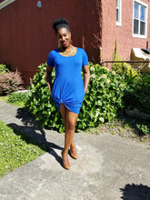 Load image into Gallery viewer, Bella Blue Tshirt dress