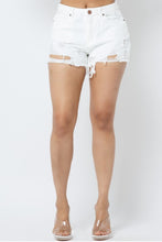 Load image into Gallery viewer, Amerie Distressed Denim Shorts