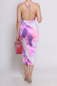 Cotton Candy Stretch Midi